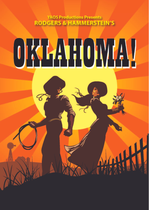 Programme Front Cover for the YAOS 2024 production of 'Oklahoma!'